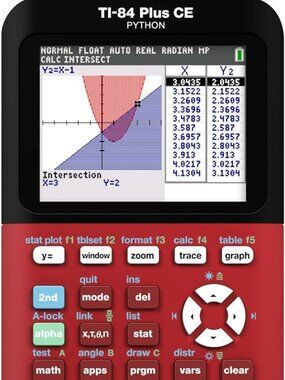 TI-84 Plus CE Color Python Graphing Calculator Texas Insruments